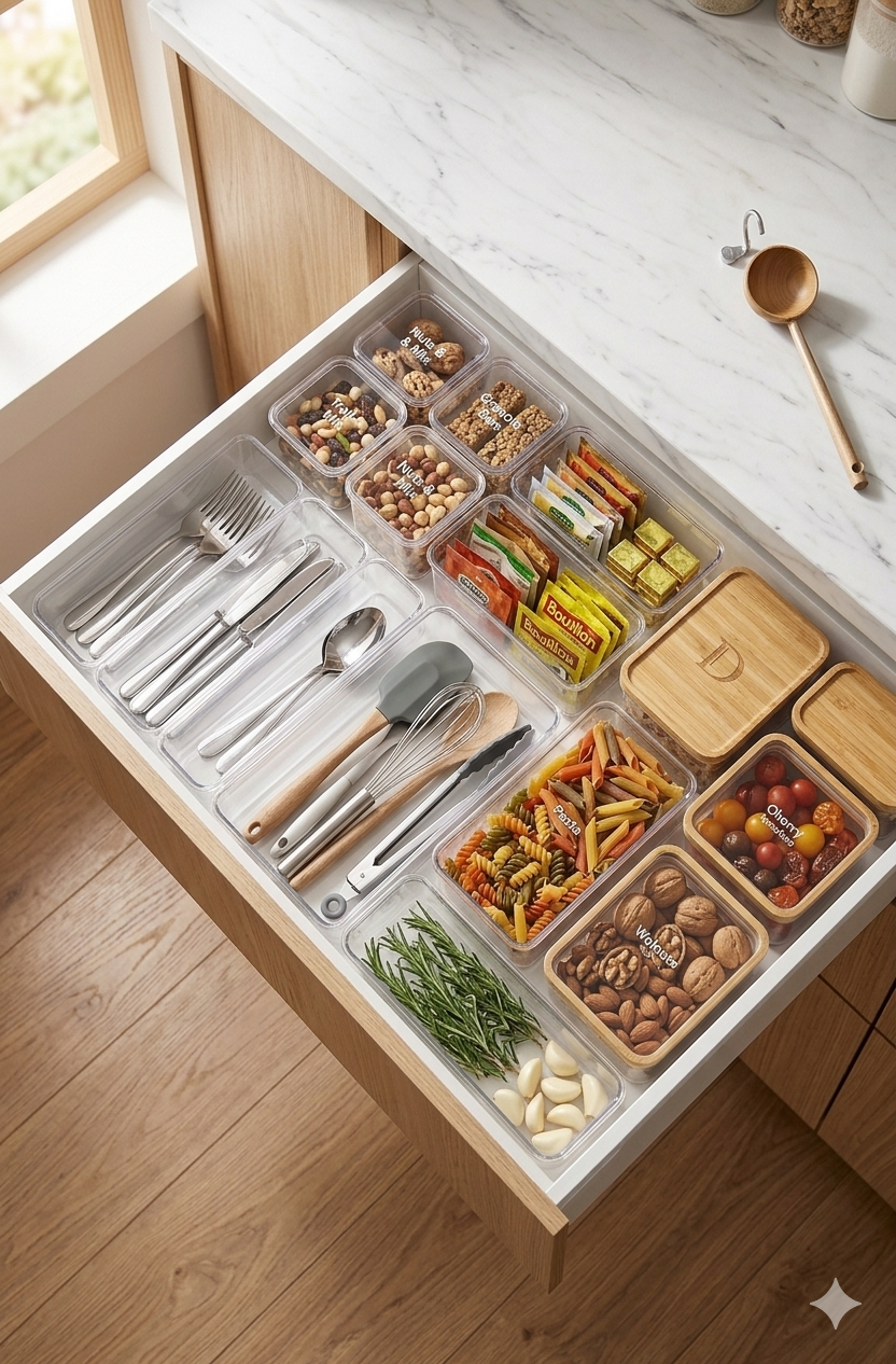 Transparent Box Storage Organiser