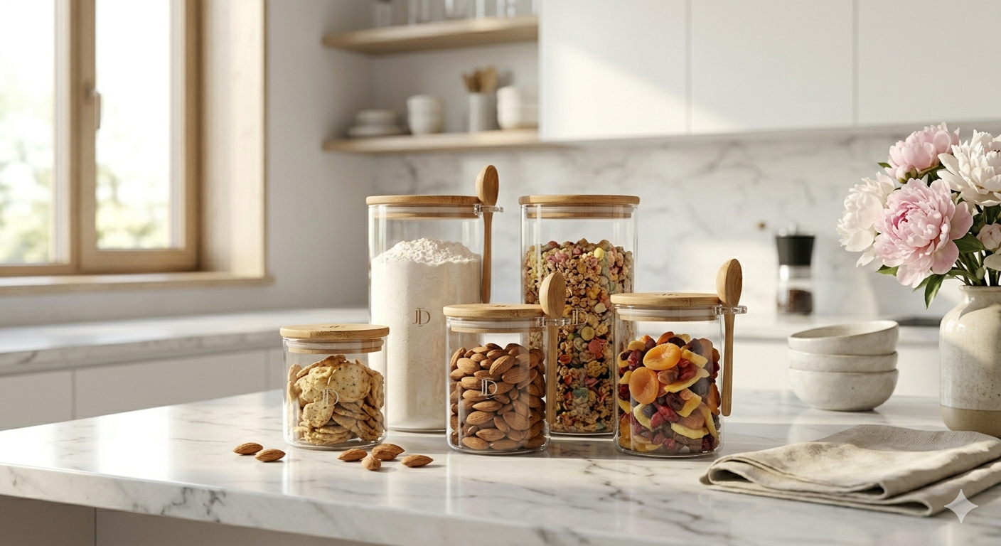Cylinder Glass Storage Containers