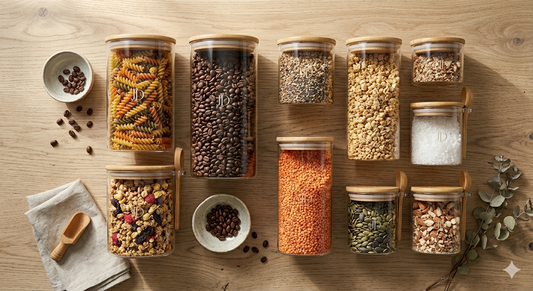 Cylinder Glass Storage Containers