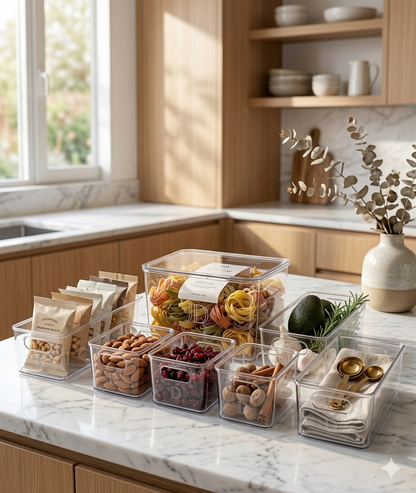 Transparent Box Storage Organiser