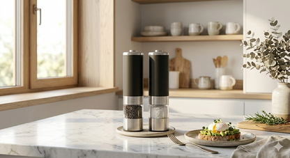Electric Salt & Pepper Grinder Set